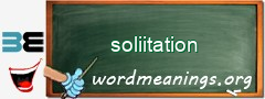 WordMeaning blackboard for soliitation